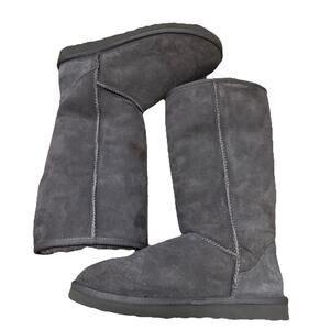 NWOT UGG Classic Tall Boots Grey Suede & lining 3 different ways to wear